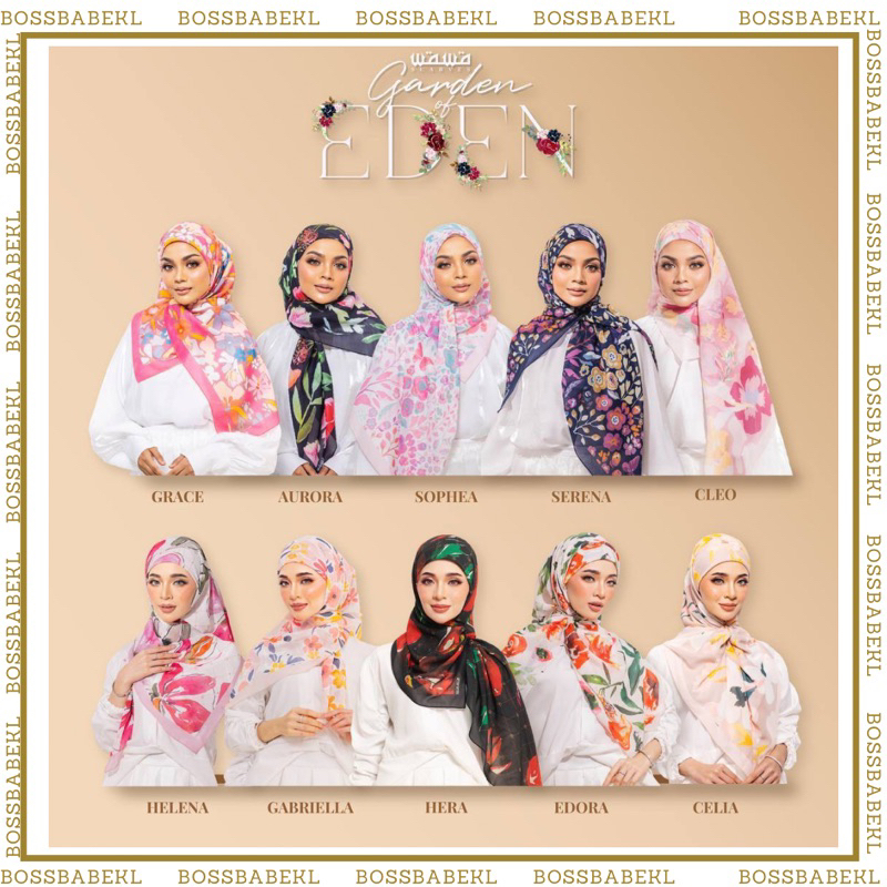 ( READY STOCK ! )NEW WAWA SCARVES GARDEN OF EDEN |WAWA SCARVES |TUDUNG WAWA|TUDUNG BAWAL MURAH