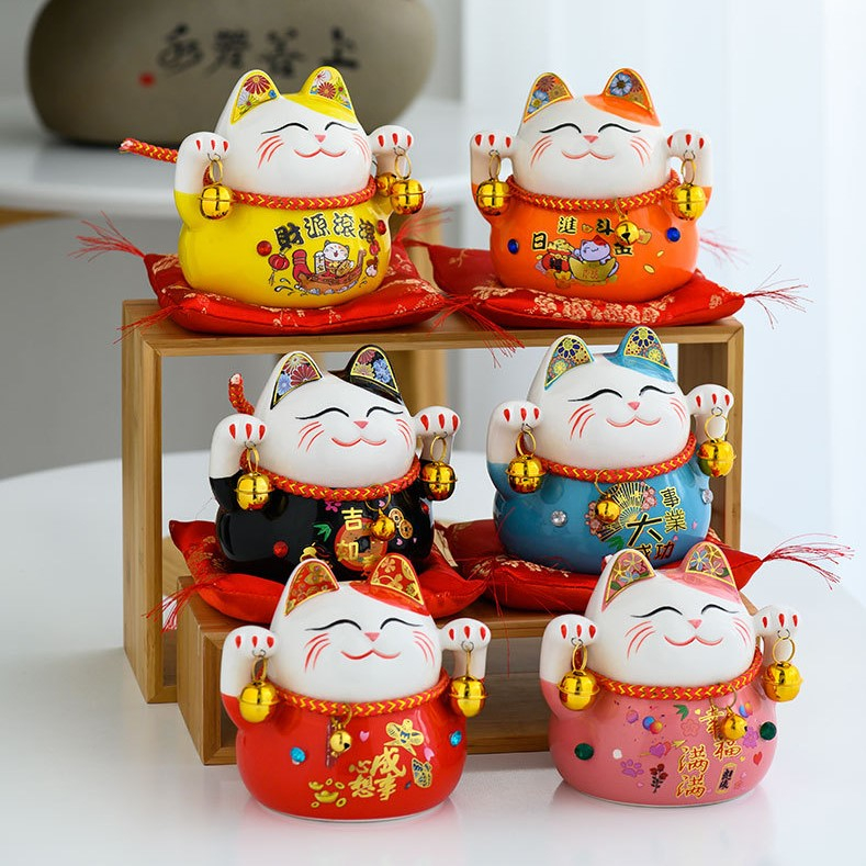 Lucky Fortune Cat 4.5 Inch Decoration Ornament New Business Grand Opening House Warming 招财猫新店开张乔迁礼物