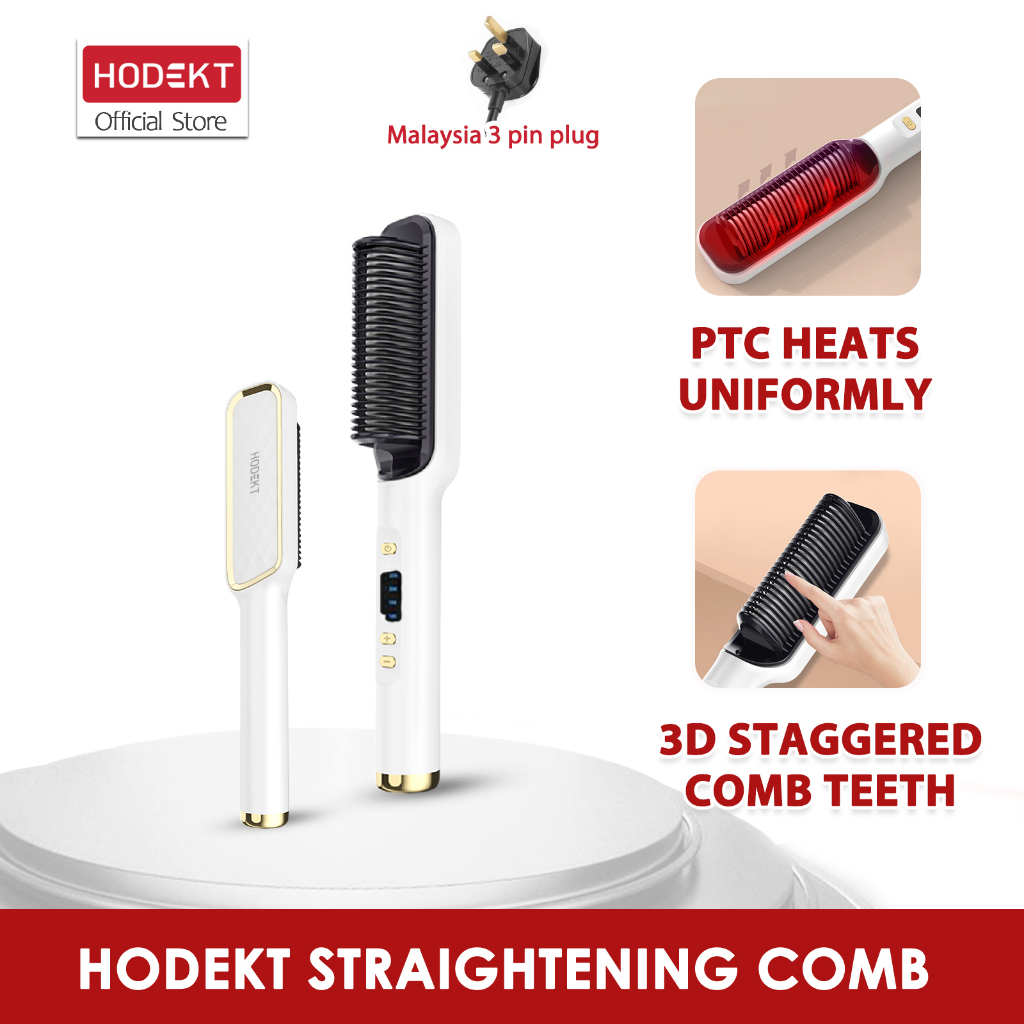 HODEKT NEW Hair straightener comb Hair Curler Hair crimper fast Heating not hurt Hair Straight Hair Curling rambut