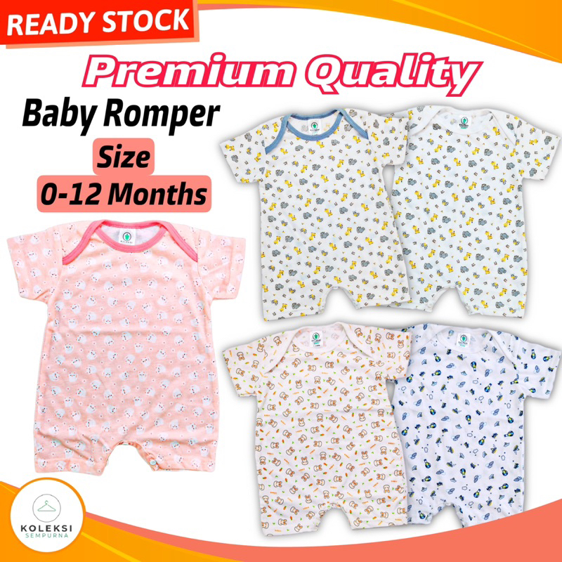 KOLEKSI SEMPURNA Newborn Baby Girl Boy Romper Cotton Jumpsuit Baju Bayi Toddler Baby One Piece