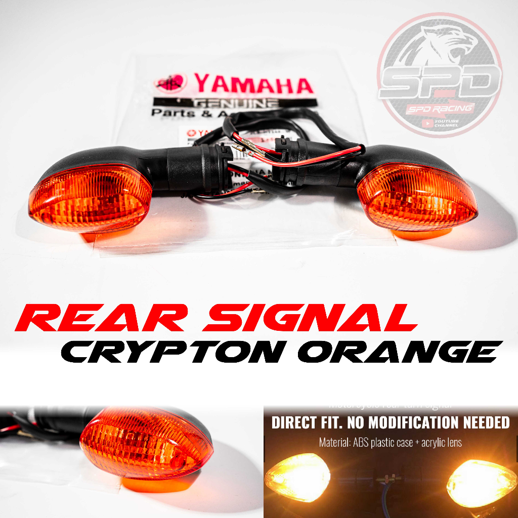 Rear Signal Crypton ORANGE Yamaha LC135 V4-V7 FZ150 Y15 EZ115 Y16 SRL115FI Avantiz NVX Solariz