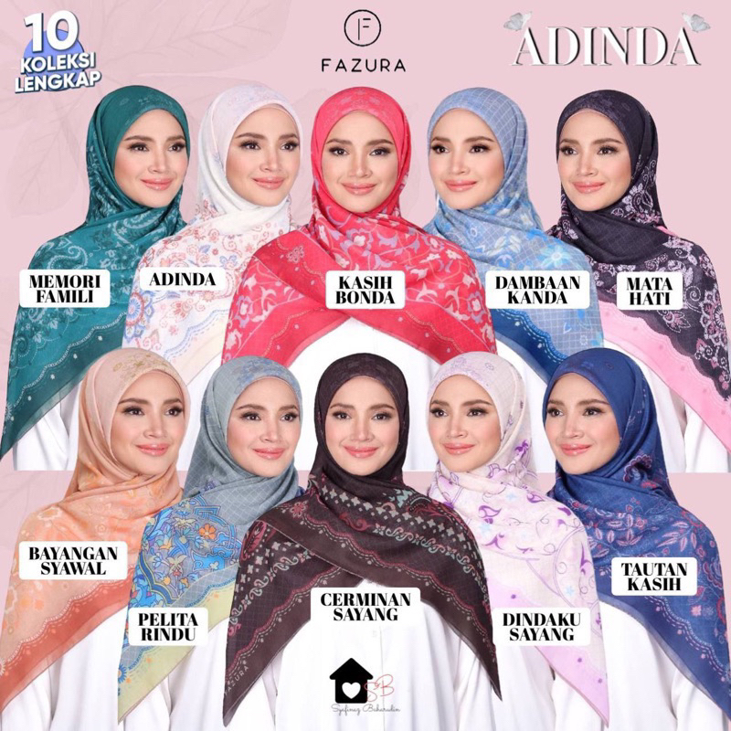 TUDUNG FAZURA - ADINDA / GEOMETRIKA / KENANGAN KITA / SALAM AIDILADHA / KAKAK KITA