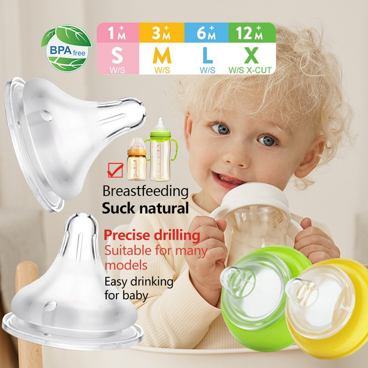 Puting Susu Teat Baby Puting Botol Susu baby Wideneck Nipple for Pigeon Anti Colic Anti Tumpah Soft Teat