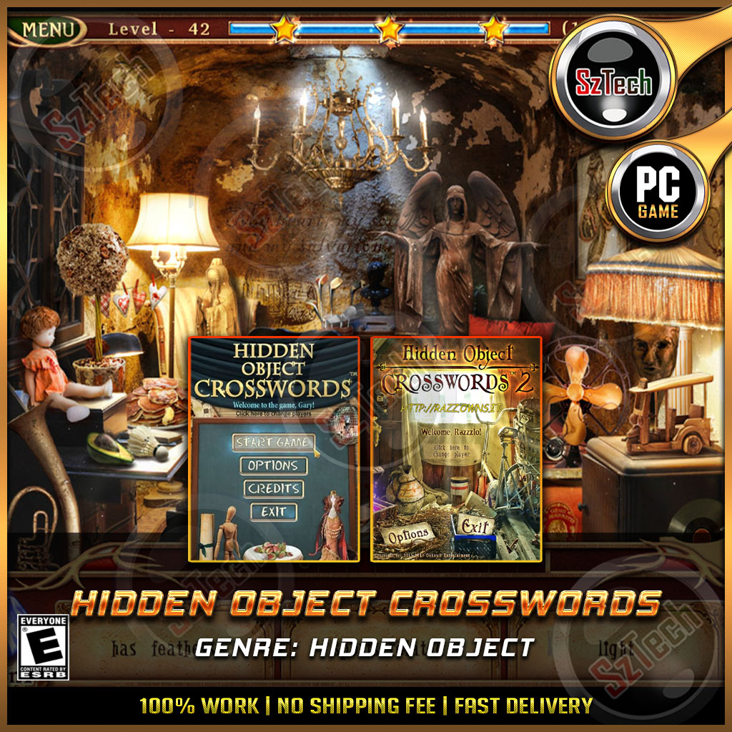 Hidden Object Crosswords 1-2 [PC/LAPTOP GAME] 🔥 [ DIGITAL DOWNLOAD] 🔥Nostalgia Games🔥Hidden Object🔥