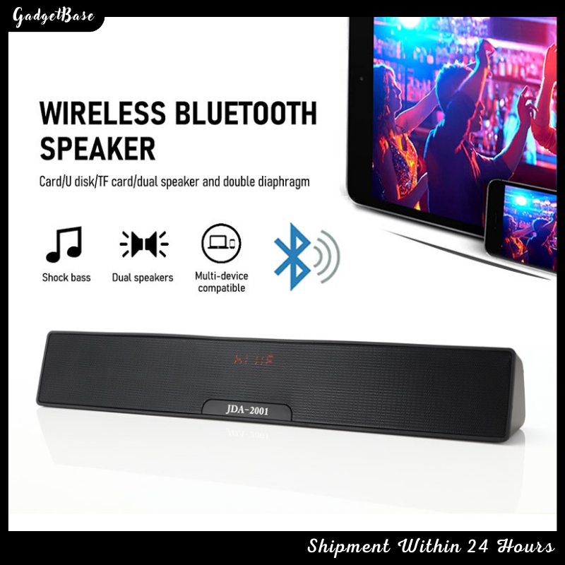 TV Speaker 30W Bluetooth 5.0 Smart TV Soundbar Audio Wireless FM SD Card 2000 mAh Home Surround Stereo Bass Sound Bar