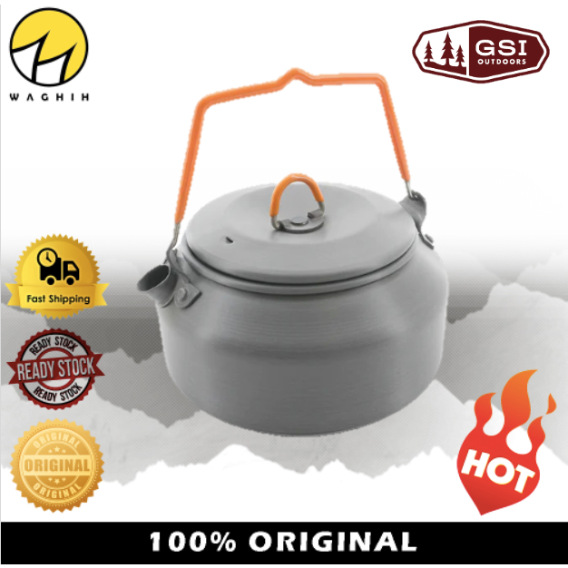 100% ORIGINAL GSI OUTDOORS HALULITE TEA KETTLE FOR HIKING MOUNTAIN TREKKING TRAIL CAMPING