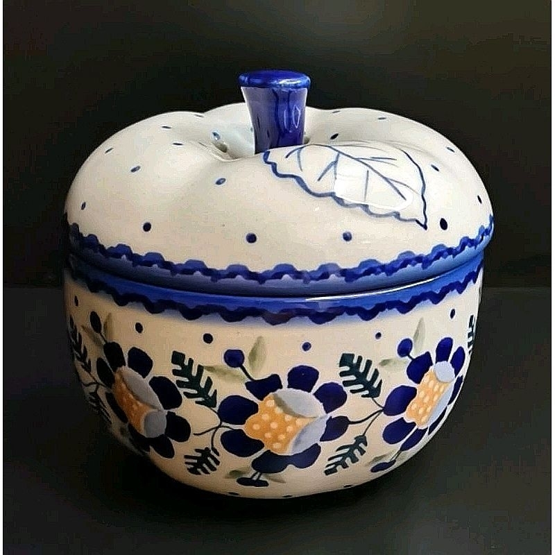 Boleslawiec High Quality Polish Pottery Apple Baker (Bonbons)