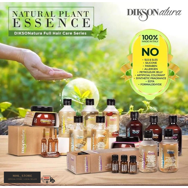 Dikson Natura Capelli Colorati/ Fini Volume/ Antiforfora/ Normali/ Secchi -  Shampoo/ Conditioner/ Mask 250ml | Shopee Malaysia