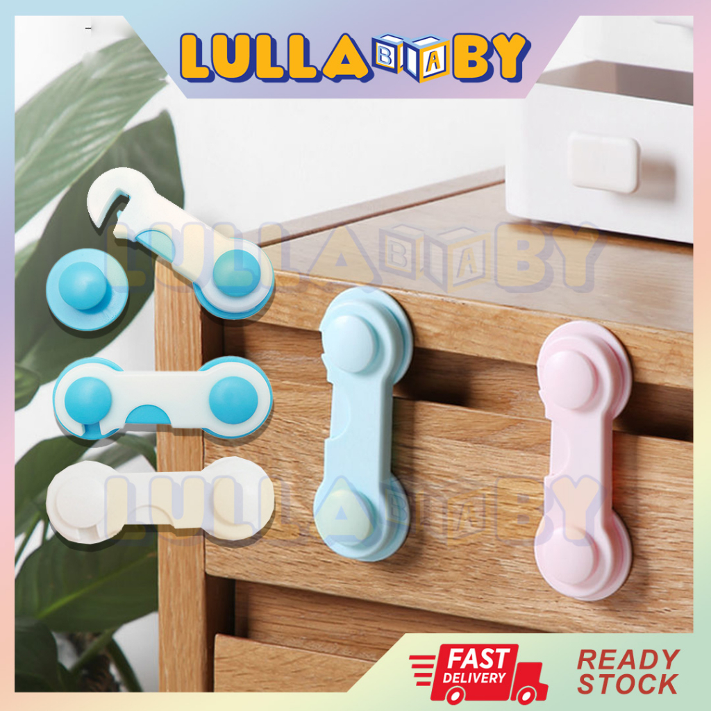 READY STOCKBaby Safety Lock Multi-function Child Baby Safety Protector Cupboard Cabinet Door Drawer Security Lock Safe