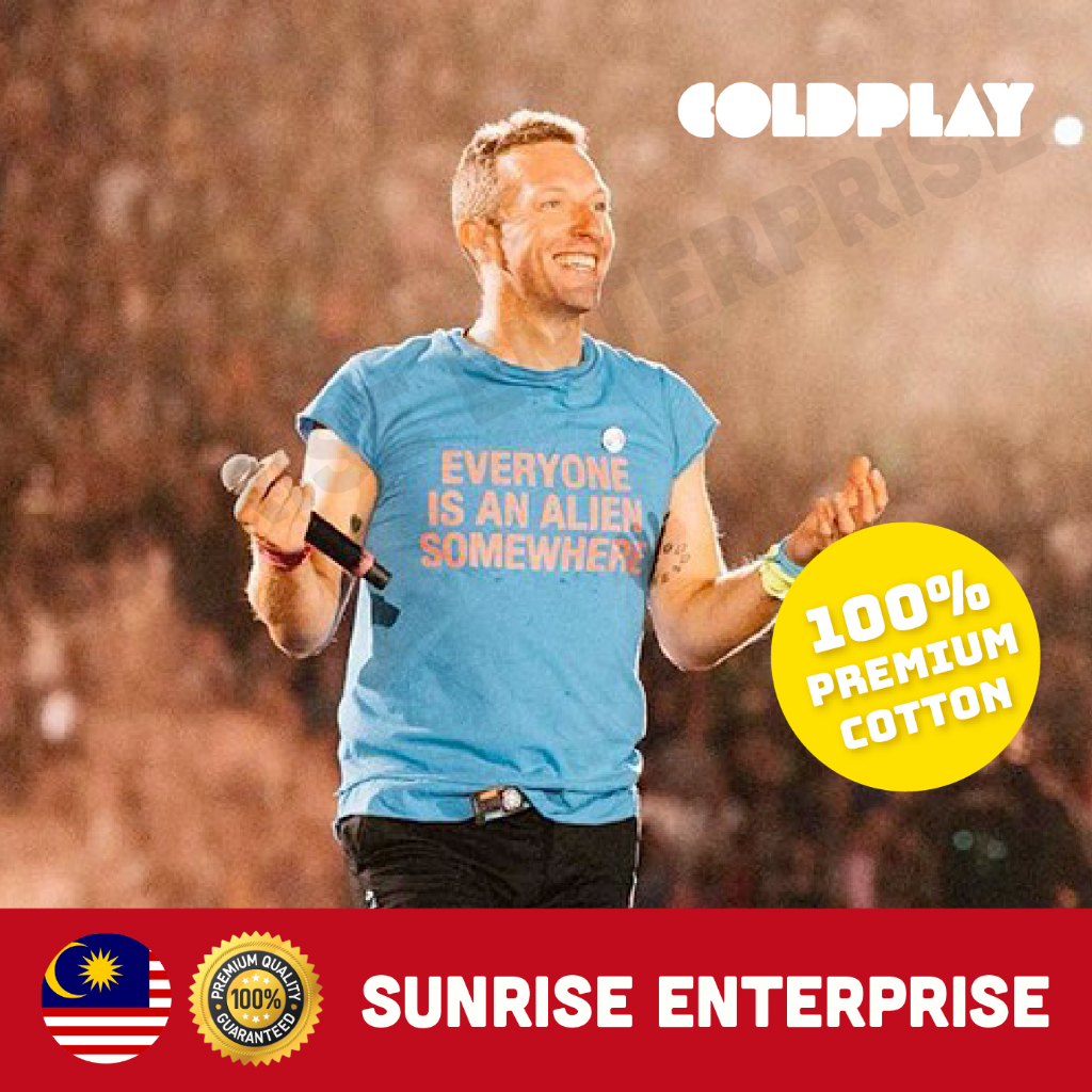 PREMIUM COTTON COLDPLAY Music of The Spheres World Tour Concert T-Shirt Merchandise (UNISEX)