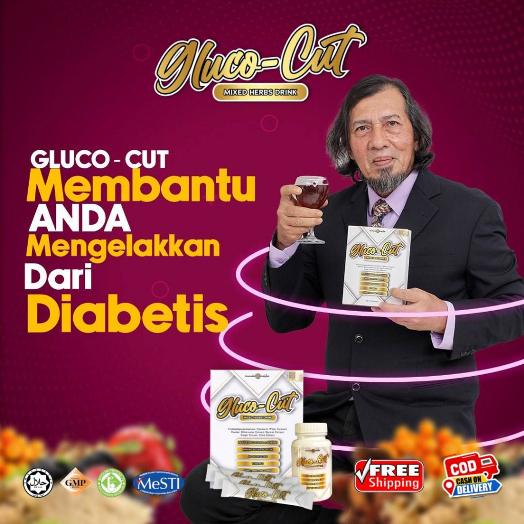 Gloco Cut Minuman glukosa mengawal gula dalam darah Glococut