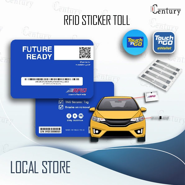 Ready Stock TNG Touch ‘n Go Self-fitment (DIY) RFID Tag For Toll Stater Kit