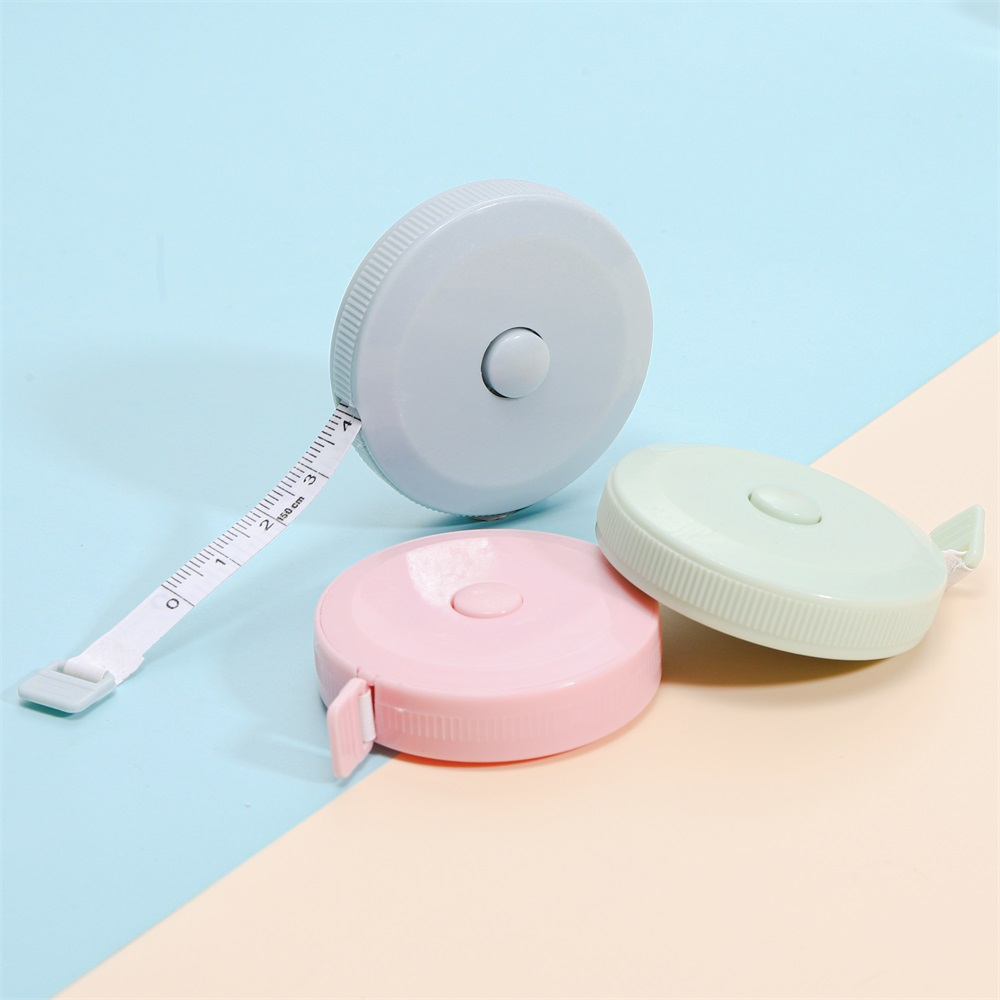 Soft Tape Measure 60-Inch 1.5 Meter Retractable Mini Cartoon Measuring Tape Cute Tape Ruler, Pink Flower, Size: Large, White