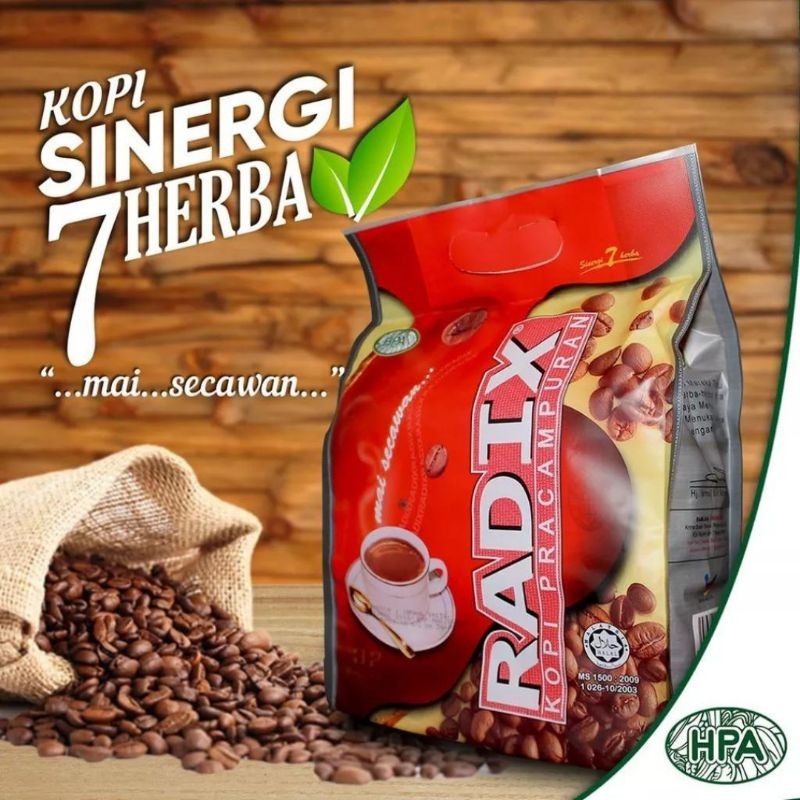 HPA Kopi Radix Jumbo 32 Sachet 7 Herba Tongkat Ali & Pasak Bumi