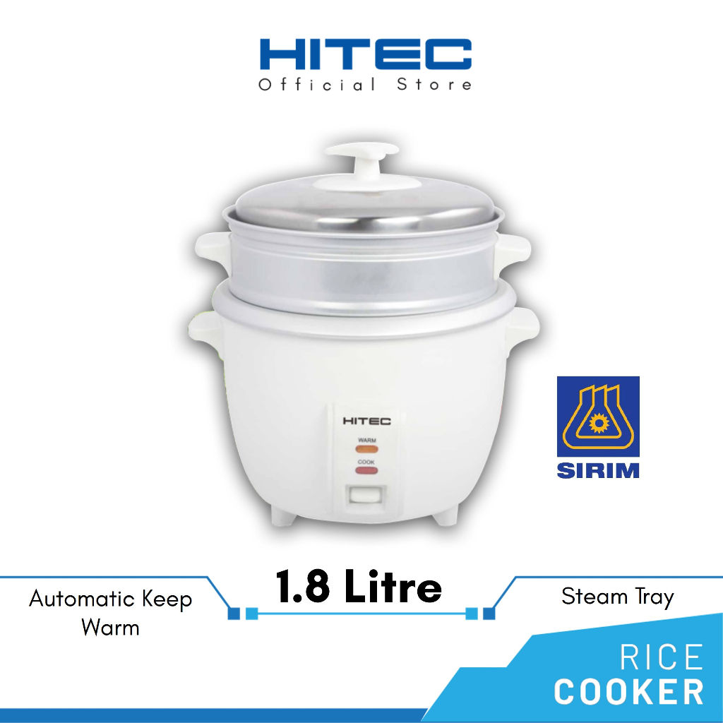 HITEC Conventional Rice Cooker with Steam Rack (1.8L) HTR-1803