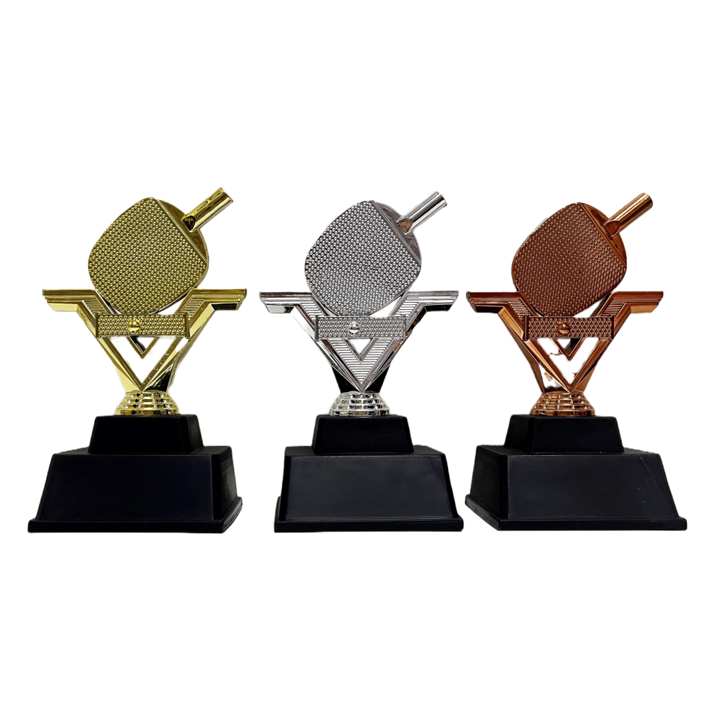 Ping Pong Table Tennis Plastic Trophy MF008 Screw Medal (Hadiah Sukan Sekolah Dan Anugerah Cemerlang) Piala Cenderahati.