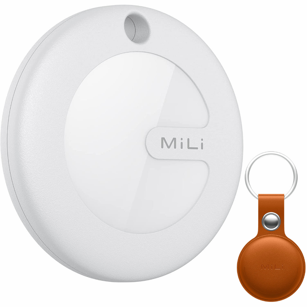 MiLi Luggage Tracker, Key Finder, Smart Bluetooth Tracker Pairs with Find My (iOS Only), Item Locator for Bags, Wallets