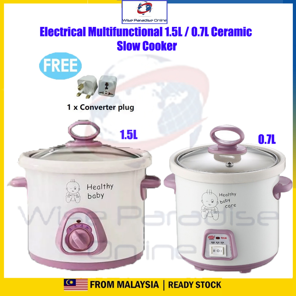 Baby food - Electrical Multifunctional 1.5L / 0.7L Ceramic Saucepan Slow & Food Cooker