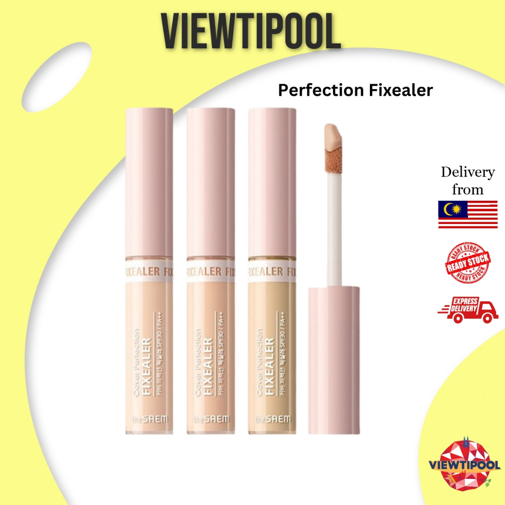 The Saem Cover Perfection Fixealer 6.5g- Ready Stock In Malaysia