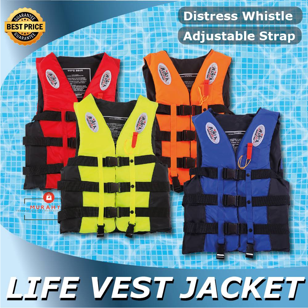 Life Jacket Vest Kids Adults Marine Safety Life Jacket For Outdoor Water Sport Fishing Swimming Boating Surfing