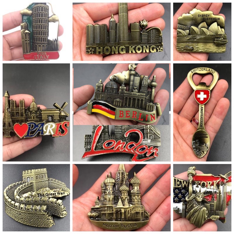 READY STOCK Fridge Magnet Metal Tourist Souvenir