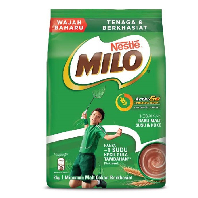 Nestle MILO Activ-Go Chocolate Malt Powder (2kg)