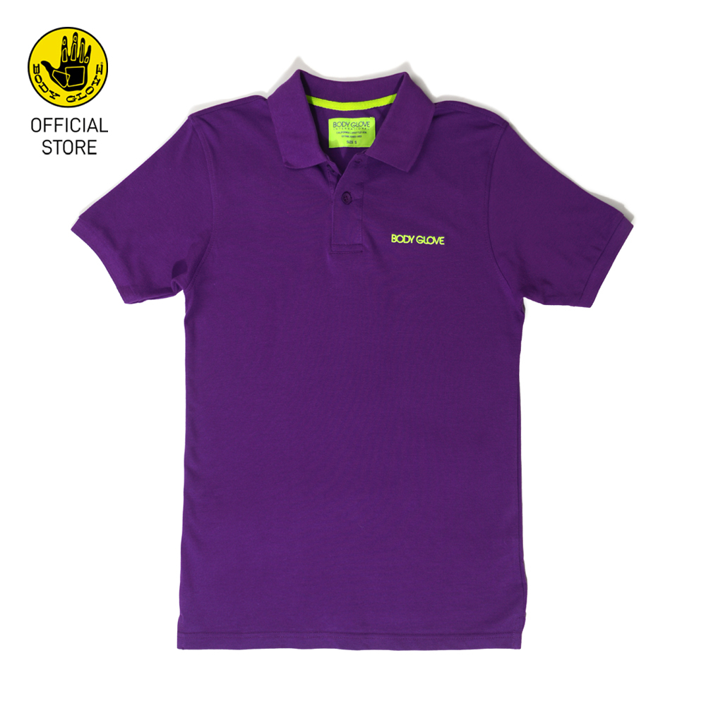 Body Glove Men's Polo Tee | 100% Cotton | Short Sleeve - Purple (2)