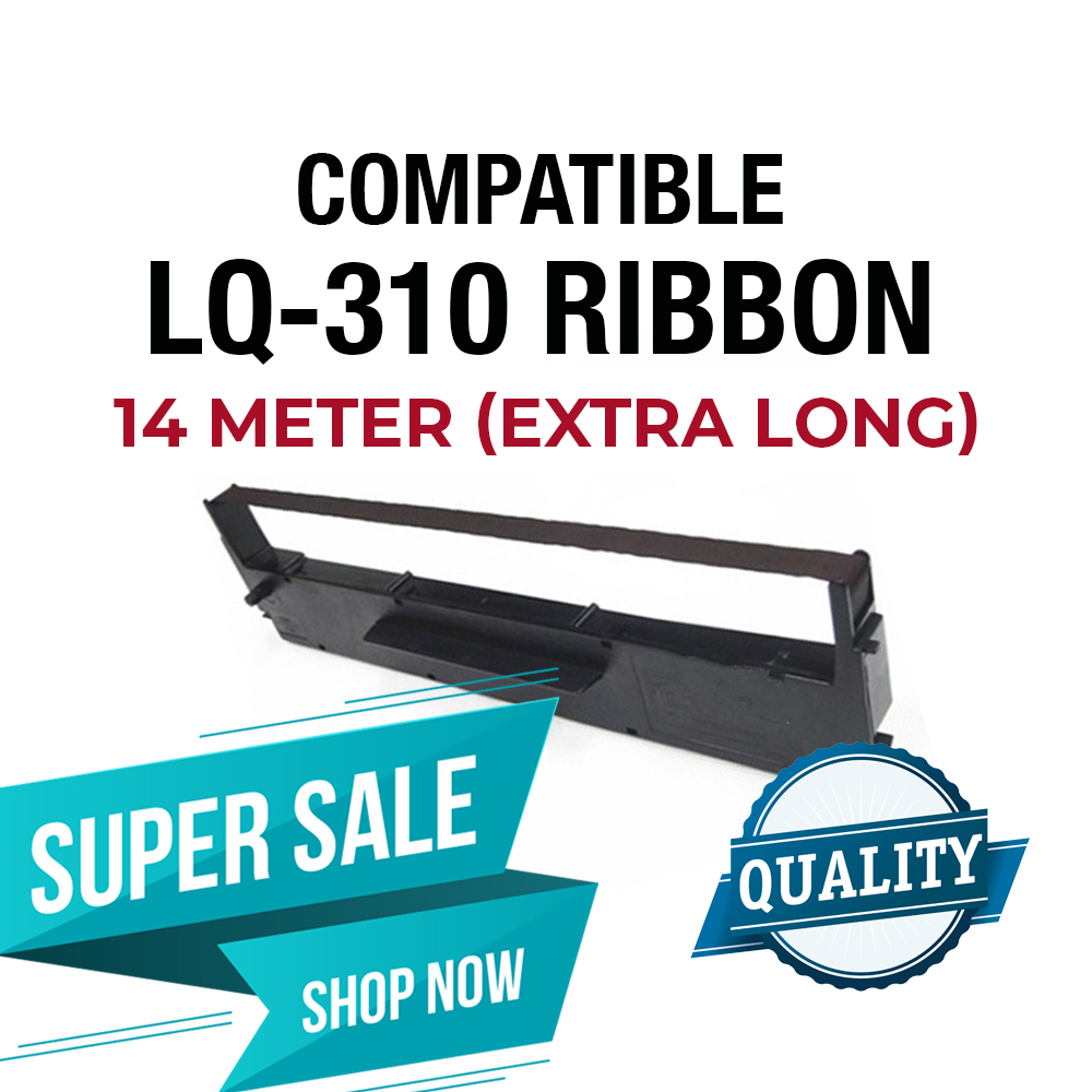 Epson LQ310 LQ 310 LQ-310 Dot Matrix Printer Ink Compatible Ribbon Black