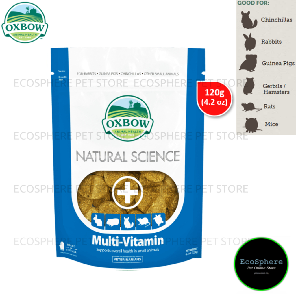 OXBOW NATURAL SCIENCE Multi-Vitamin 4.2oz (120g) - Supplement For Rabbit, Guinea Pig, Chinchilla & Hamster.