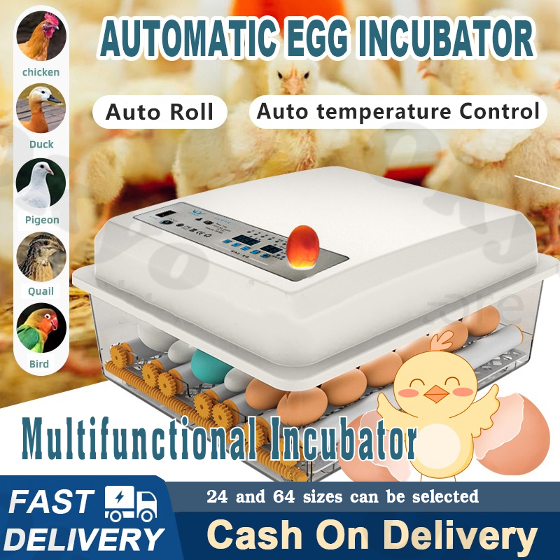 Ready StockEgg Automatic Turning Incubators Bird Chicken Duck Poultry Hatcher Temperature Control 孵化器