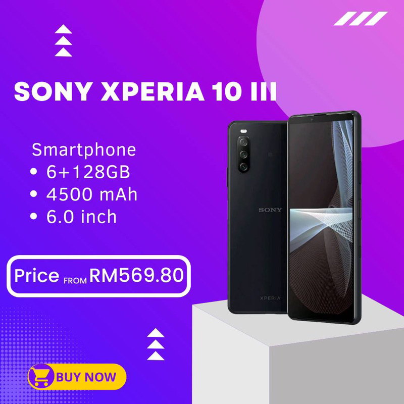 Sony Xperia 10 iii (5G) 6GB RAM+128GB ROM (Original Second)