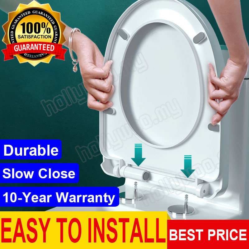 Toilet Seat Cover 马桶盖 Toilet Bowl Seat Cover Replacement With Toilet Seat Soft Close U/V/O Type