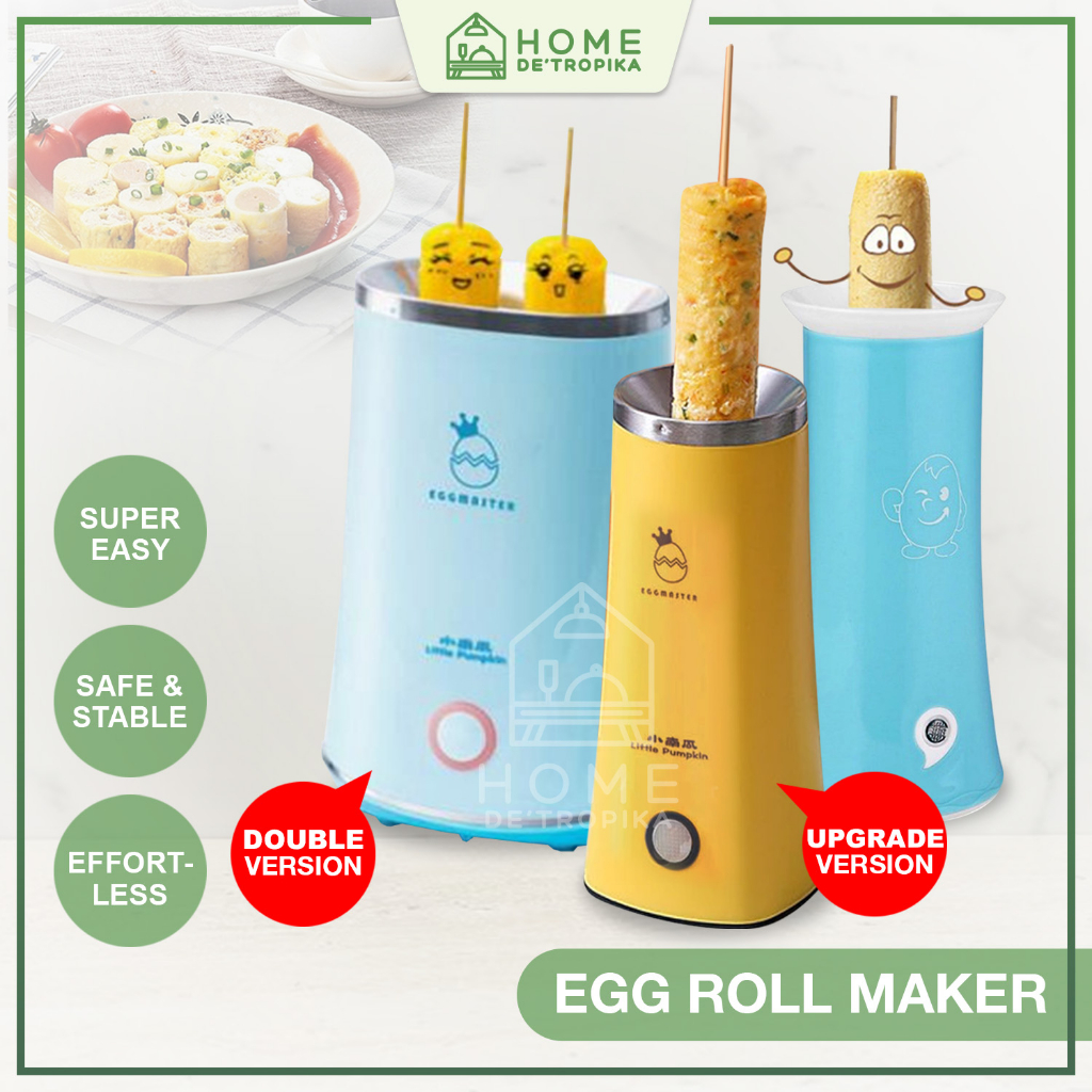 Egg Roll Maker Electric Egg Sausage Roll Omelette Half Boiled Egg Sosej Thai Telur Maker Breakfast Machine 早餐機多功能