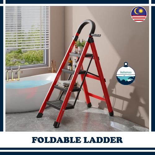 Tangga Lipat Foldable Ladder Folding Ladder Heavy Duty Ladder Multipurpose Tangga Rumah Steel Ladder Telescopic 梯子