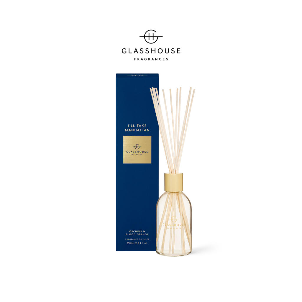 Glasshouse Fragrances Diffuser 250ml - I'll Take Manhanttan