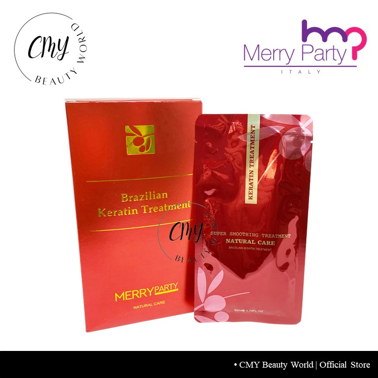 MP Merry Party Brazilian Keratin Treatment (Natural Care) - 50ml x 12 Packs