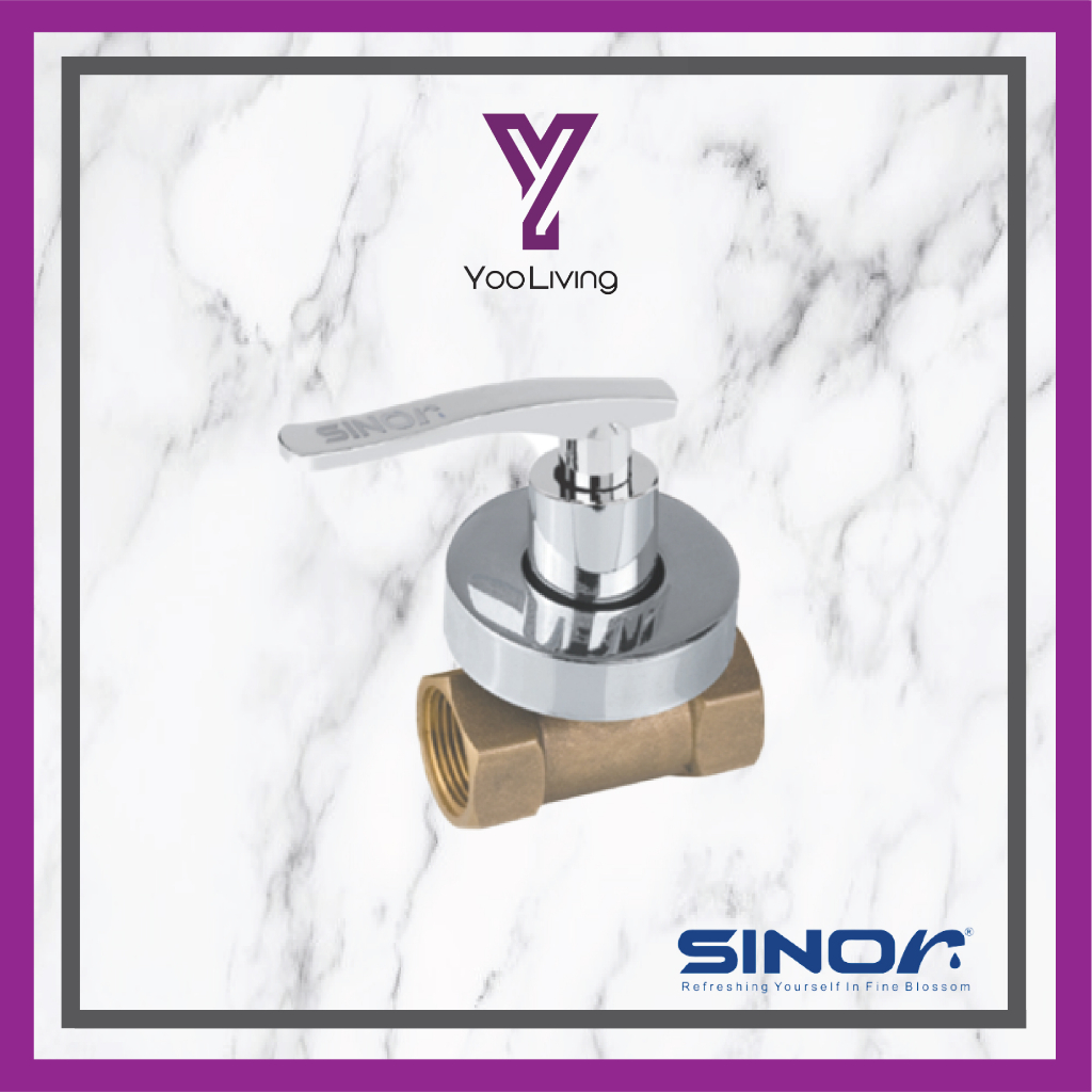 Sinor- Brass Stop Valve 0.5 INCH SUS (S-112) | Durable and Sustainable In Toilet High Quality Toilet Accessories