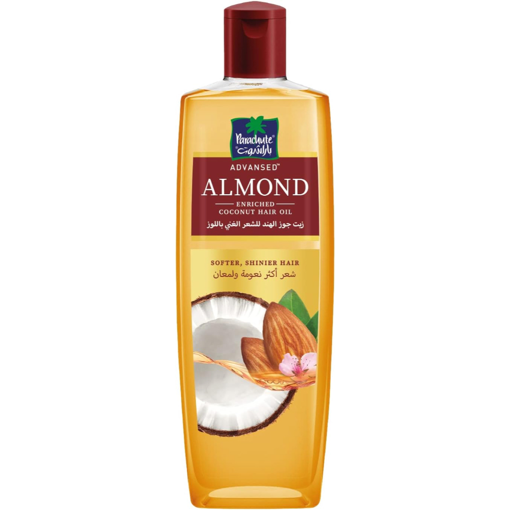 Parachute Advansed Almond Oil, Boosts Shine & Softness, Blend Of Coconut Oil, 200Ml, Brown