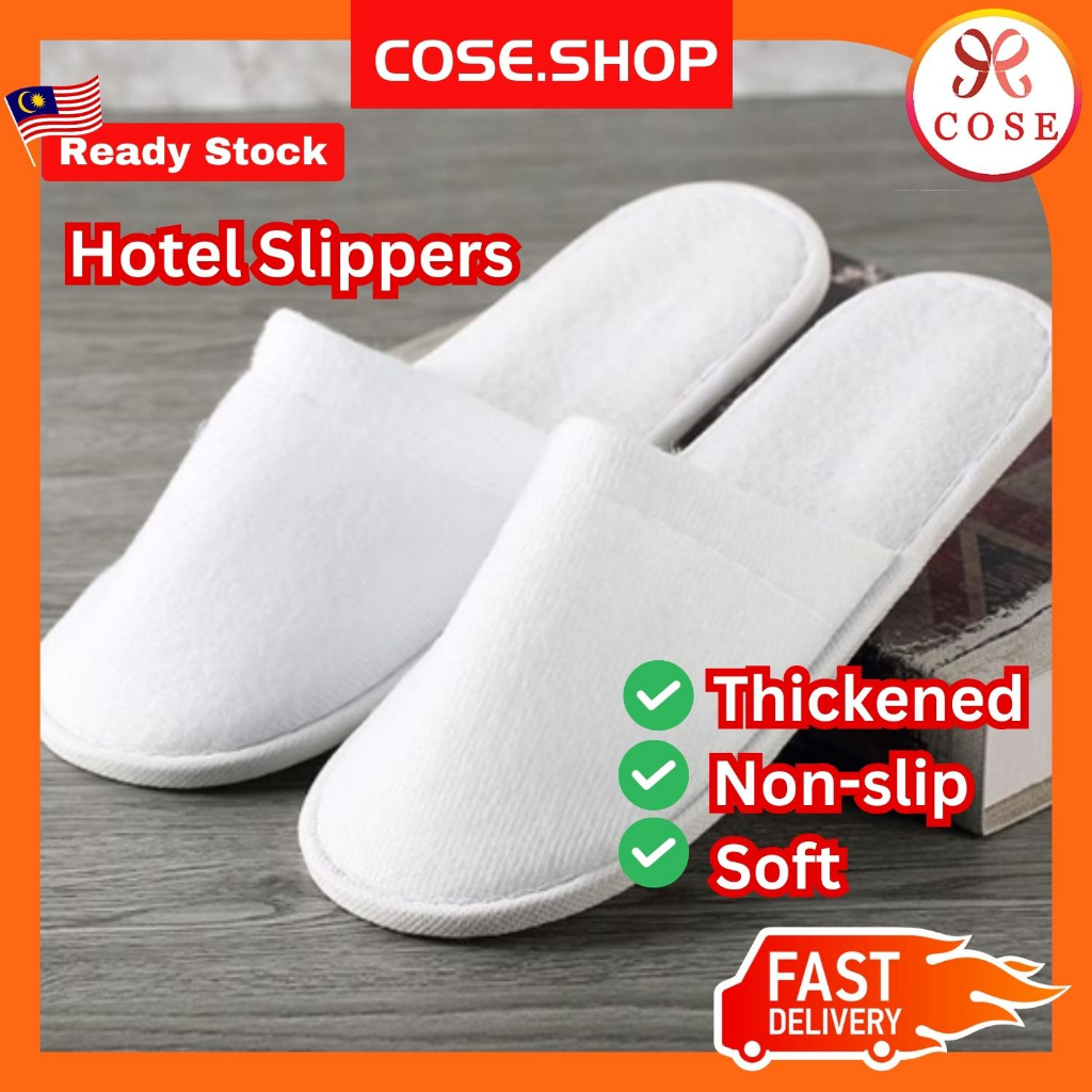 COSE Luxury Disposable Hotel Slippers Homestay Slipper Travel Slipper Room Slipper For Indoor Use Hotel & Airbnb 酒店一次性拖鞋