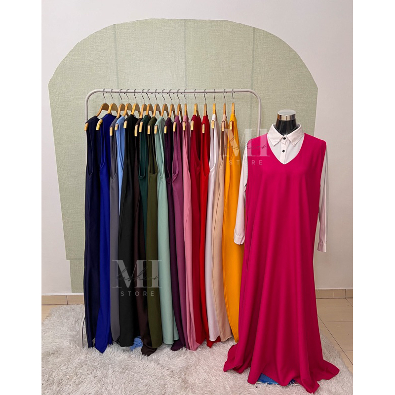 [NEW ARRIVAL] ELSA VEST DRESS LABUH CASUAL & LOOSE STYLE B3FH