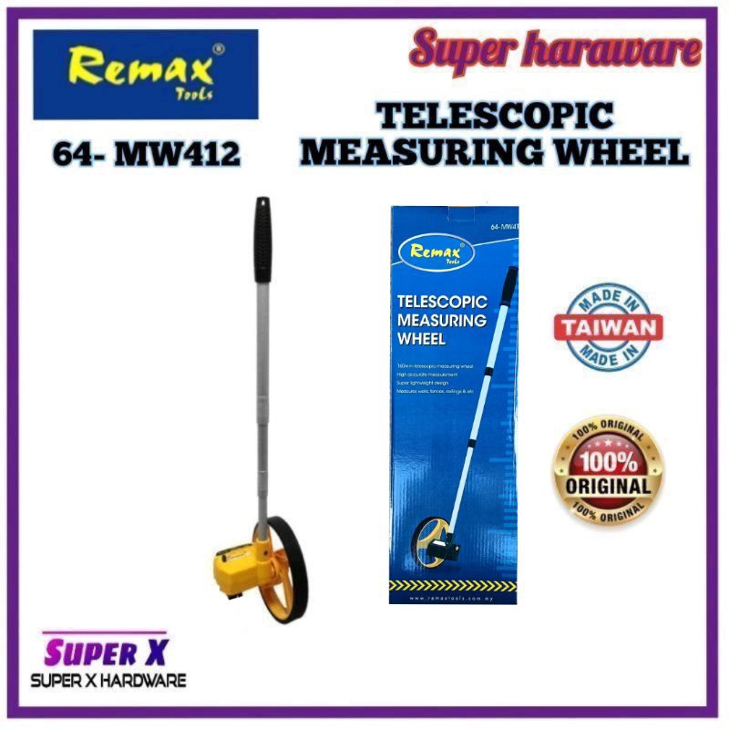 TELESCOPIC MEASURING WHEEL(64- MW412) remax tool/Distance Measuring Analog WHEEL ROLLER 10KM/10000Meter Measurement Tool