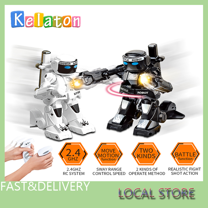 2.4GHz RC Robot Toy RC Battle Fighting Remote Control Smart Toys Boys Girls Robot Combat Children Gift 战斗机器人玩具