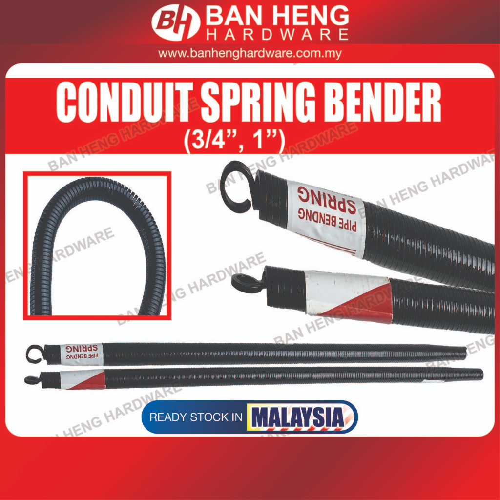 RANDOM COLOR 20MM (3/4") 25MM (1") PVC CONDUIT PIPE BENDER / PVC PIPE SPRING BENDER / PEMBENGKOK CONDUIT PIPE