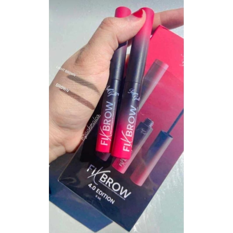 NEW PACKAGING 4.0 FIXBROW @ EYEBROW MASCARA KENING Sugar Gold Malaysia