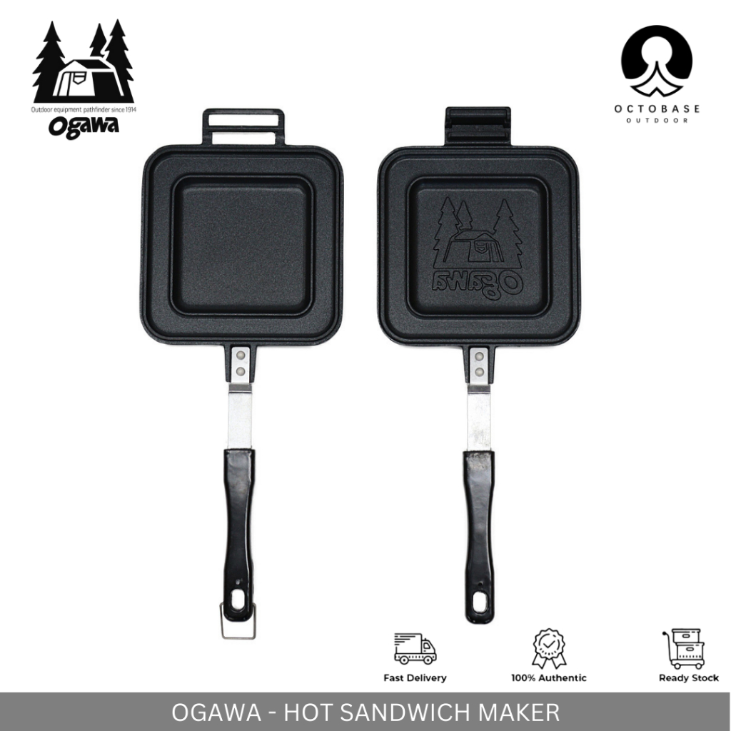 OGAWA - HOT SANDWICH MAKER ALUMINIUM ALLOY TOASTER PAN FOR INDOOR OUTDOOR CAMPING HIKING PICNIC SURVIVAL