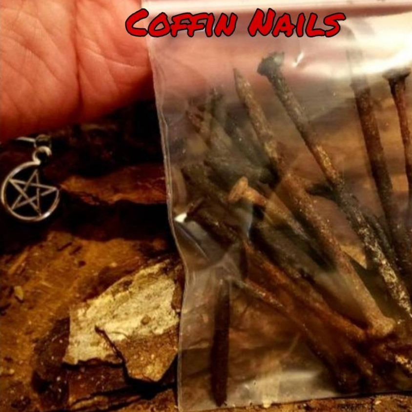 1 piece Coff*n Nail Hand Forged Rose Head (used rusty) size 20mm 60mm 120mm paku keran*da tanah kub*ur grav*yard dirt