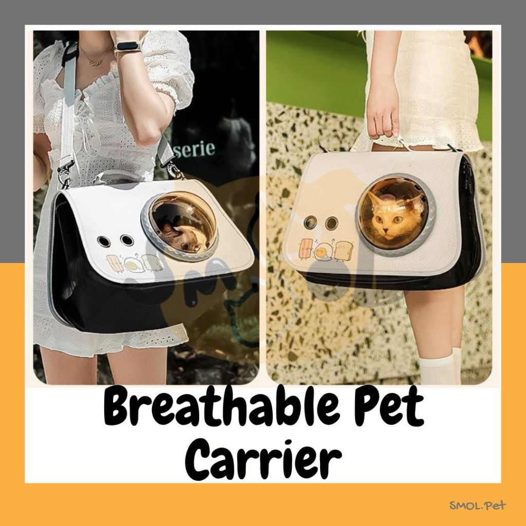 Pet Dog Cat Carrier Bag Travel Essentials Fashion Bag Foldable Portable Beg Kucing Besar 宠物 猫狗 出行包 外出包