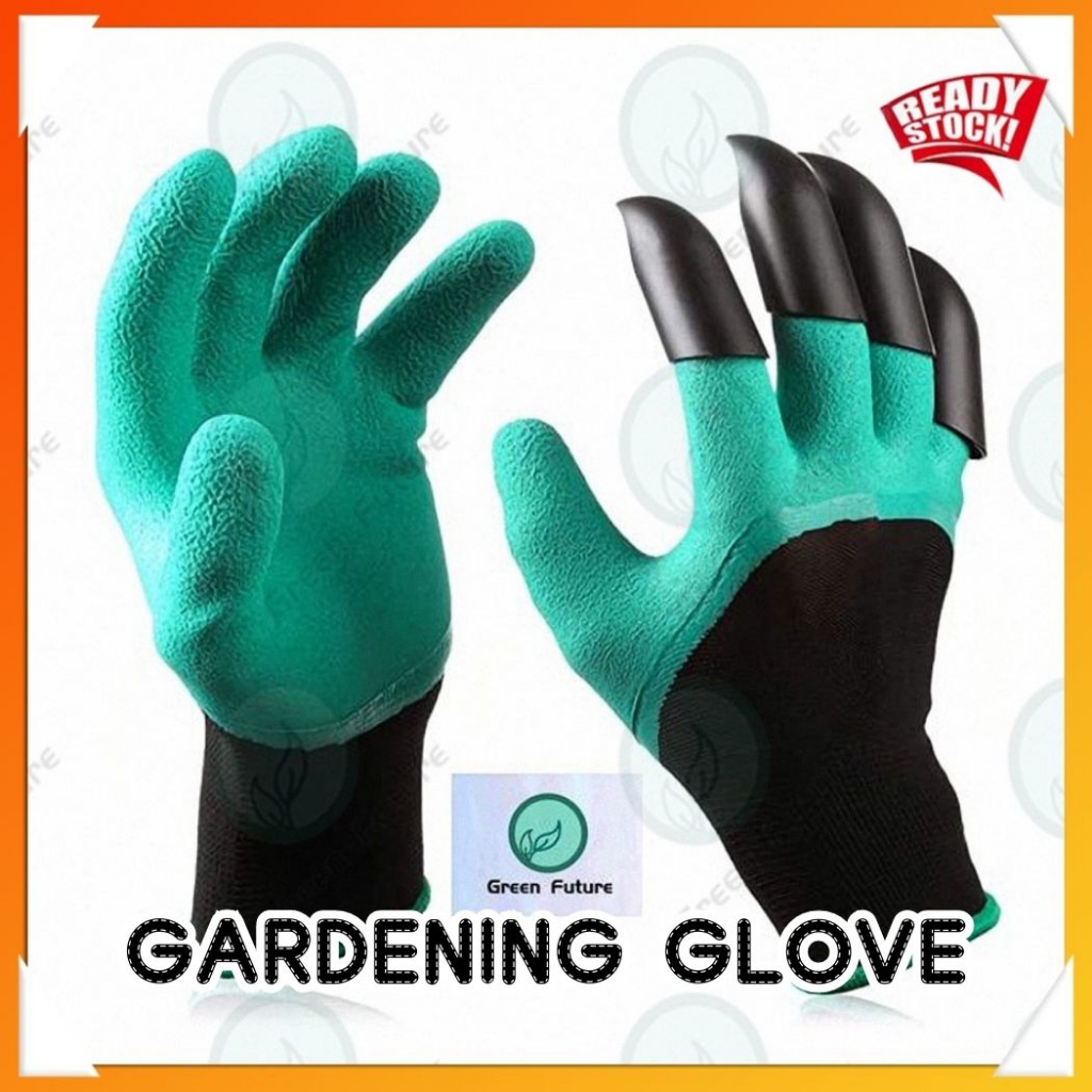 GARDENING GLOVE CLAWS FINGER RIGHT HAND PLANTING DIG SOIL EASY SAFETY WORK PROTECTIVE FINGERTIPS GARDEN GLOVE