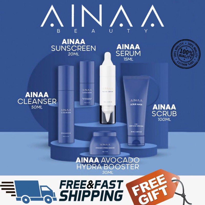 AINAA BEAUTY (NEW LOOK) SKINCARE SET 100% ORIGINAL READY STOCK!! FREE POSTAGE.