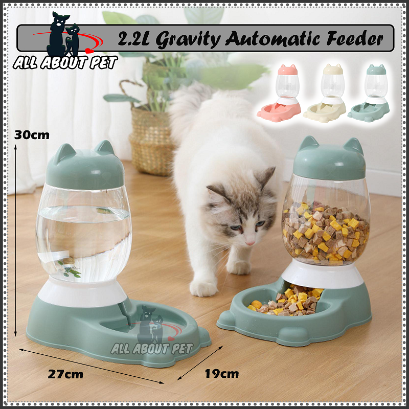 Bear Type Auto Feeder Food Type 2.2L & Water Feeder 2.5L Dispenser Feeder Pet Feeder Food Bowl Water Bowl Auto Pet Feed